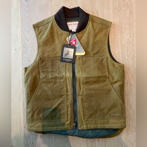 Filson Insulated waxed Tin Cloth Work Vest - NWT